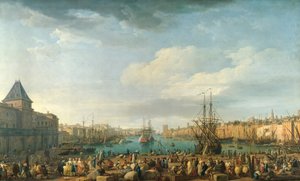 Il porto di Marsiglia nel XVIII secolo