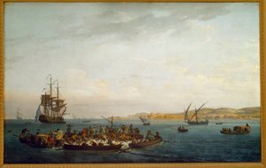 Pesca del tonno da Claude Joseph Vernet