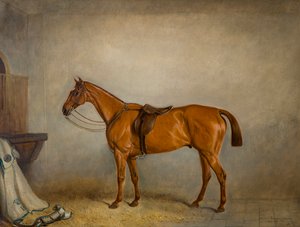 Il pianeta dei cavalli in una stalla da Claude L. Ferneley