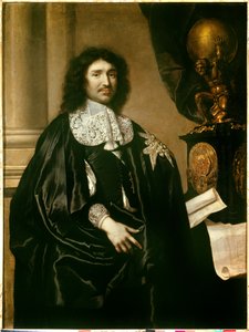 Ritratto di Jean Baptiste Colbert, Ministro di Luigi XIV. Dipinto di Claude Lefebvre (1666) da Claude Lefebvre