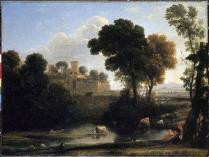 Paesaggio italiano da Claude  Lorrain