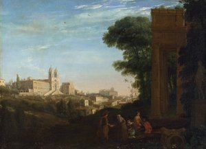 Una vista di Roma da Claude Lorrain