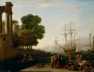 Un porto al tramonto da Claude Lorrain