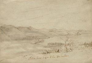 Veduta del Lago di Bracciano, c.1638-39 da Claude Lorrain