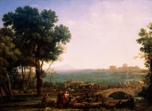 Battaglia sul ponte, Battaglia tra gli imperatori Massenzio e Costantino, 1655 da Claude Lorrain