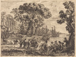 Europa e il toro da Claude Lorrain
