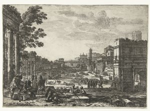 Foro Romano a Roma da Claude Lorrain