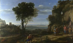 Paesaggio con Davide nella caverna di Adullam da Claude Lorrain
