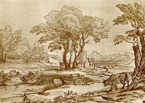 Paesaggio con ponte da Claude Lorrain