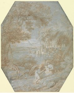 Paesaggio con la Sosta durante la Fuga in Egitto da Claude Lorrain