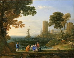 Paesaggio con il rapimento di Europa da parte di Giove da Claude Lorrain