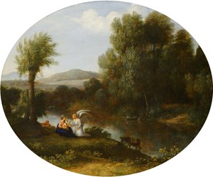 Riposo durante la fuga in Egitto da Claude Lorrain