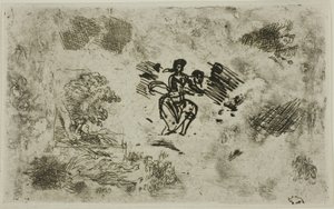 Donna seduta e altri schizzi da Claude Lorrain