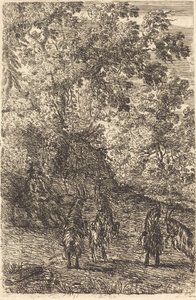 Pastore con quattro capre (Les quatre chèvres) da Claude Lorrain
