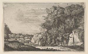 La fuga in Egitto da Claude Lorrain