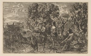 Il guado, 1634 da Claude Lorrain