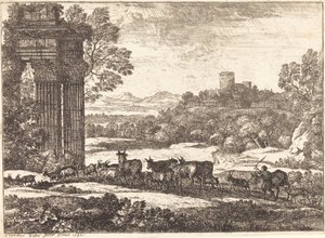 Il gregge che ritorna con tempo tempestoso da Claude Lorrain
