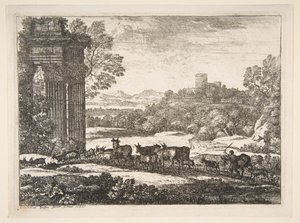Il gregge che ritorna con tempo tempestoso, 1651 da Claude Lorrain