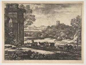 Il gregge che ritorna con tempo tempestoso, ca. 1650-51 da Claude Lorrain