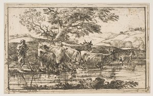 Il gregge al luogo di abbeveraggio, 1635