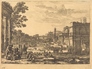 Il Foro Romano (Le Campo Vaccino) da Claude Lorrain