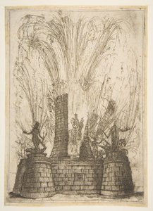 La Torre Rotonda Rotturata per Rivelare la Statua del Re dei Romani da Claude Lorrain