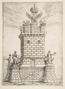 La torre quadrata, 1637 da Claude Lorrain