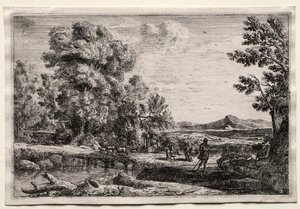 Il ponte di legno da Claude Lorrain