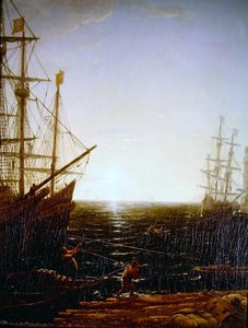 Scena del porto (dettaglio) da Claude Lorrain