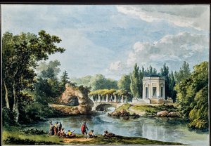 Vista del giardino, da 