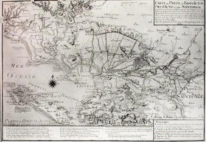 Atlante 131 H f.42 Mappa di Bas Poitou, Aunis e Saintonge con le paludi della Baia di Aiguillon nel 1716