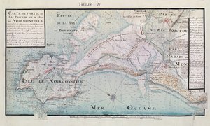 Mappa di parte del Bas-Poitou e dell