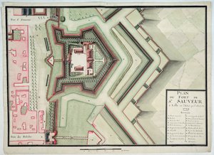 Forte di Saint-Sauveur, Lille, nel 1728, da 