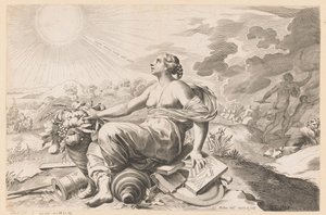 Allegoria sulla pace da Claude Mellan