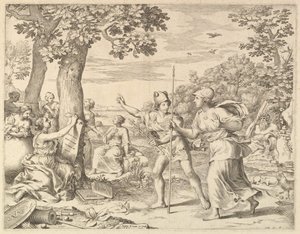 Allegoria del buon governo in Francia da Claude Mellan