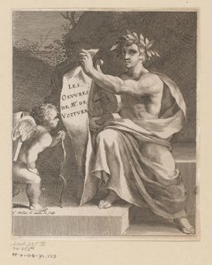 Apollo e un amorino da Claude Mellan