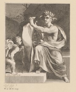 Apollo con un amorino da Claude Mellan