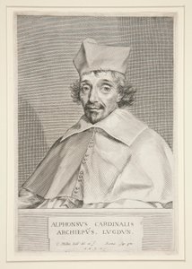 Cardinale Alphonse de Plessis de Richelieu (fratello del famoso Cardinale) da Claude Mellan