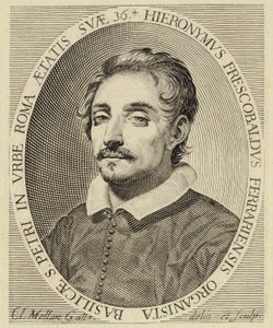 Girolamo Frescobaldi (1583-1643), incisione di Claude Mellan (1619).