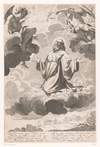 San Francesco di Paola in estasi da Claude Mellan