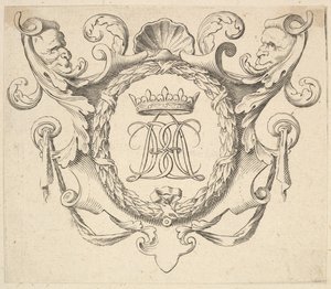 Monogramma Incoronato da Claude Mellan