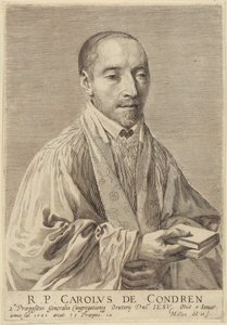 Ritratto di Charles de Condren da Claude Mellan