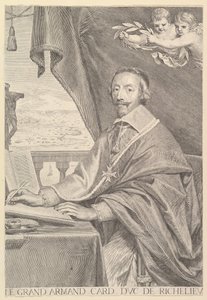 Ritratto del Cardinale Richelieu da Claude Mellan