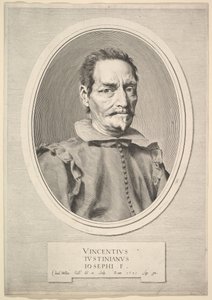 Ritratto di Vicenzo Giustiniani, 1631 da Claude Mellan