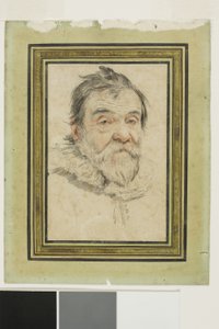Ritratto di un vecchio barbuto da Claude Mellan