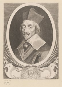 Ritratto di Armand-Jean du Plessis, cardinale Richelieu da Claude Mellan