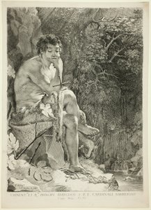 San Giovanni Battista nel deserto da Claude Mellan