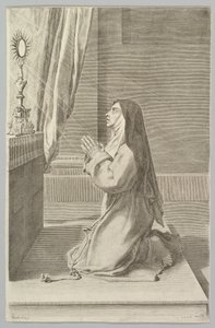 Santa Chiara, 1667 da Claude Mellan