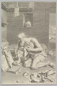 San Girolamo in preghiera nella sua cella Saint Jérôme pénitent, 1665