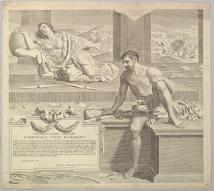 Tesi teologica di Antoine Talon, 1648 da Claude Mellan